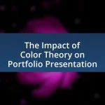 The Impact of Color Theory on Portfolio Presentation
